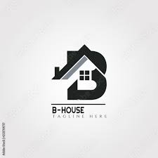House Icon Template With B Letter Home