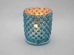 Round Glass Crystal Bubble Tea Light