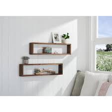 Drakestone Designs Solid Wood Box Wall Shelf Set Of Two One Size