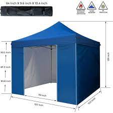 Blue Pop Up Sidewall Canopy Tent