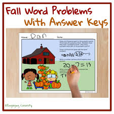 Fall K 2 Math Word Problems Made By