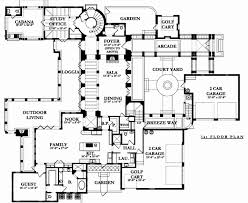 5 Bedroom Spanish Home Floor Plan