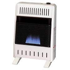 Procom 10 000 Btu Natural Gas Ventless Blue Flame Gas Wall Heater With Base Feet T Stat Control White