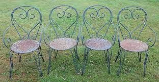 Vintage Wrought Iron Garden Table
