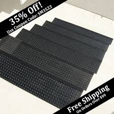 Diamond Plate Commercial Rubber Stair