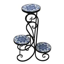 Outdoor Iron Plant Stand 3 Tier