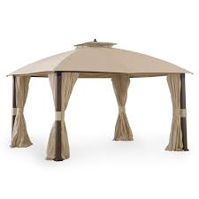 Garden Winds Replacement Canopy Top Cover For Broyhill Eagle Brooke Gazebo Riplock 350 Beige