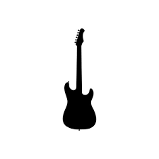 Electric Guitar Silhouette Svg Vector