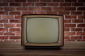 Brick Wall Retro Vintage Tv