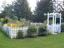 White Picket Fence Garden Garden Fencing