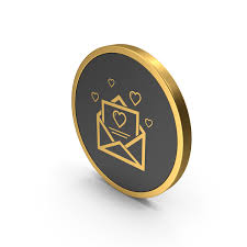 Gold Icon Love Letter Png Images Psds