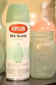 Krylon Sea Glass Vases Jar Diy Mason