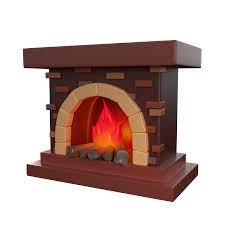 Fireplace 3d Icon In Png Obj