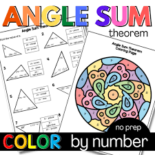 Geometry Angle Sum Theorem Coloring