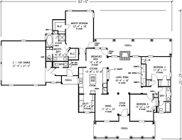 Southern Style House Plan 3 Beds 2 5