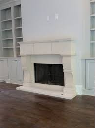 Custom Cast Limestone Fireplace