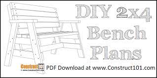 Outdoor Garden Bench Plans Free