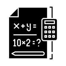 Math Functions Line Icon Concept Sign