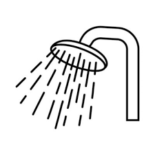 Shower Water Vector Art Icons And