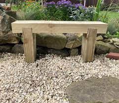 2 Seater Wooden Rustic Garden Bench