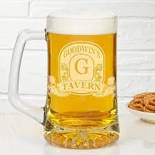 Personalized Beer Mugs Engraved Bar Sign