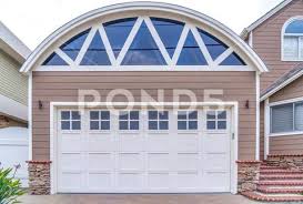 Arched Roof And Glass Paned Door