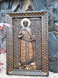 Saint Vladislav Wooden Carved Religious