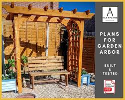 Buy Plans For Garden Arbor Pergola