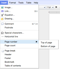 Page Numbers In Documents And One