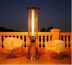 Glass Tube Dancing Flame Patio Heater