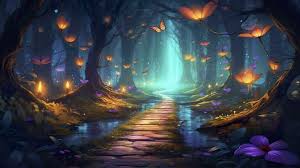 Fantasy Fairy Tale Background With
