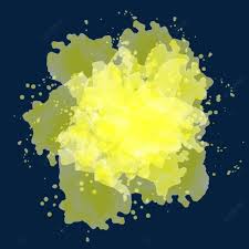 Yellow Watercolor Splash Clipart Smoke