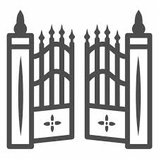 Cemetery Entrance Gate Fence Metal