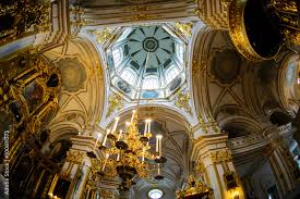 Dome Of Church Inside Interior Of