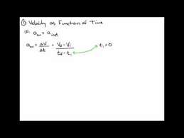 Eq1 Velocity As Function Of Time