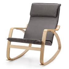 Costway Wood Outdoor Rocking Chair With