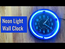 Vibrant Blue Neon Og Wall Clock