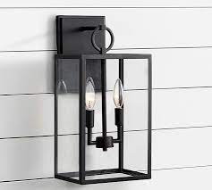 Manor Outdoor Glass Iron Sconce