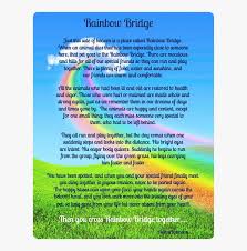 rainbow bridge poem rainbow bridge