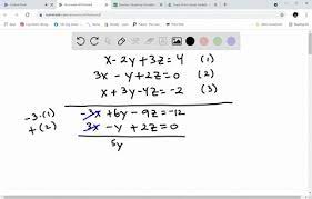 Solved Solve The Given Linear System