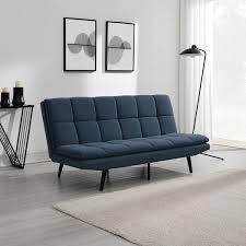 Felix 70 In Dark Blue Fabric Convertible Sofa
