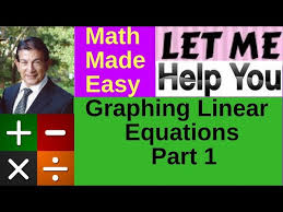 Graphing Linear Equations Part 1