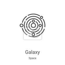 Galaxy Icon Vector From Space