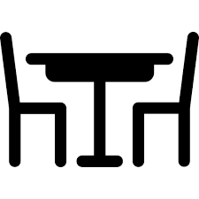 Dinner Table Basic Rounded Filled Icon