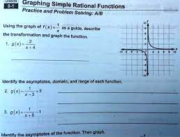 Lesson 8 1 Graphing Simple Rational