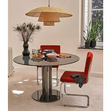 Neso Round Tempered Glass Dining Table