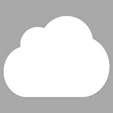 Cloud Flat White Color Icon Flat