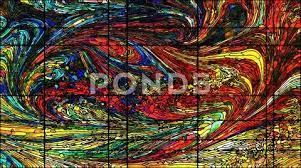 Modern Stained Glass Vector Graphic