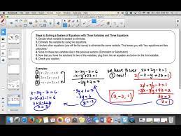 Section 3 5 Algebra 2 Solving Systems