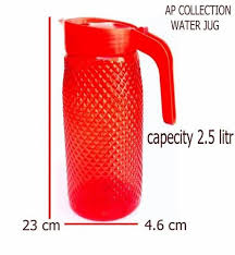 Plastic Water Jug And Glass Set No Of